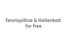 Tennisplätze und Hallenbad